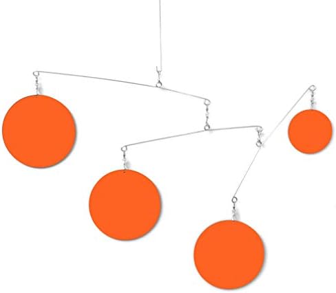 The Fab Mod Orange Hanging Art Mobiles - Mid Century Modern