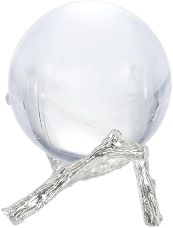 Uxcell Metal Crystal Ball Display Stand 22 Inch White