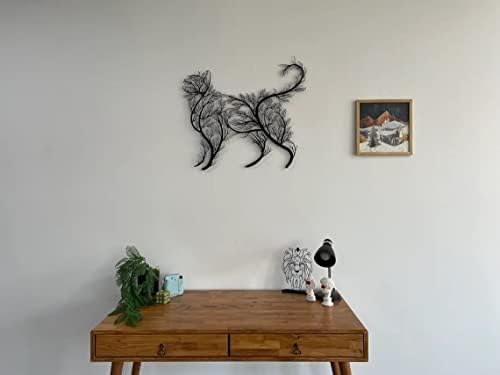 DEKADRON Tree Cat Wall Art Sculpture 39x34cm
