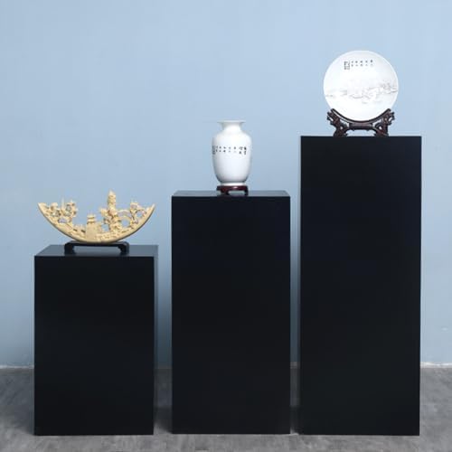 Rectangular Display Stand for Mannequin Collectibles Black 40x110cm