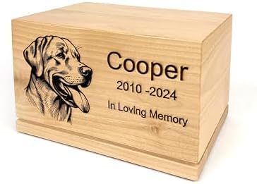 Pet Urn for Dogs Cats Custom Laser Engraving