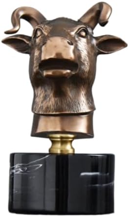 Chinese Zodiac Animal Head Sculptures with Bronze Finish Black Marble Base