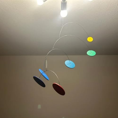 Vintage Kinetic Sculpture Hanging Mobile 25x15 Inches