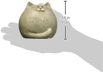 Abbott Collection 27-BW060 White Round Ball Cat