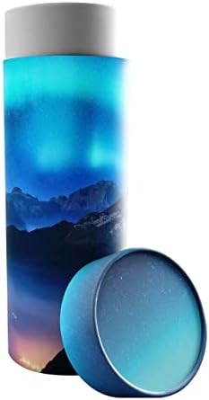 Aurora Borealis Scattering Tubes for Human Ashes TSAApproved Biodegradable Urns for Burial at Sea