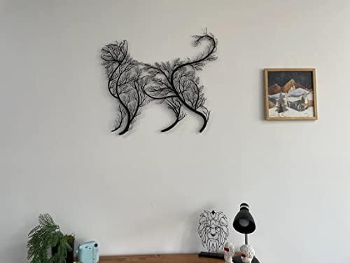 DEKADRON Tree Cat Wall Art Sculpture 39x34cm