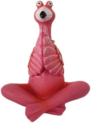 Fenteer Flamingo Figurine Garden Decor Sculpture