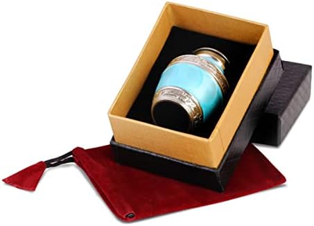 Small Urns for Human Ashes Ocean Blue Keepsake Urn Set