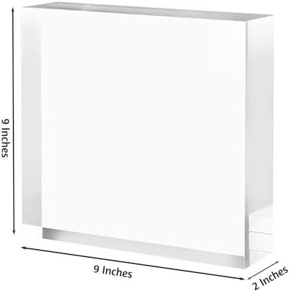 CiaoHER Acrylic Cube Display Block 2in x 9 x 9