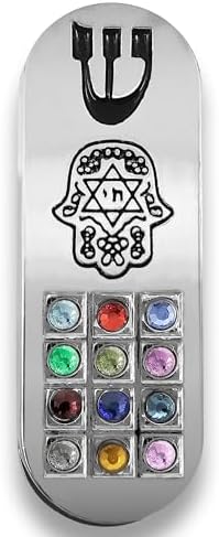 Talisman4u Protection Mezuzah with Hamsa Hoshen and Star of David