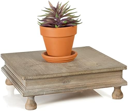 Red Co 12x12 Decorative Square Tabletop Wooden Riser