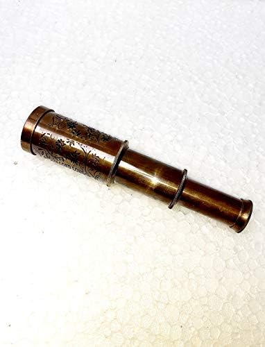 6 Inch Brass Telescope Home Decor Item
