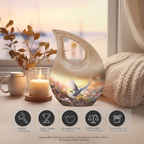 Mini Urns for Ashes Set of 4 - Cremation Keepsakes for Adult Remains