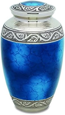 Grecian Blue Adult Decorative Urns