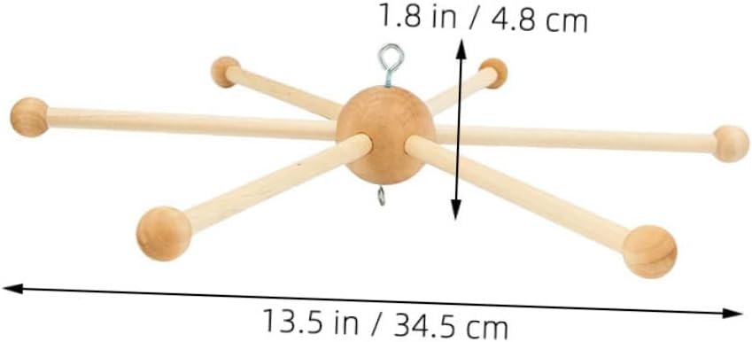 DIY Wind Chime Mobile Frame with 6-Legged Ball Shape Decor