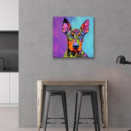 Epic Art Woof Deberman Acrylic Wall Art 24x24