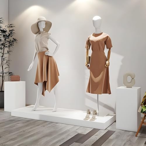 White Square Display Riser Stand for Showcases and Exhibits