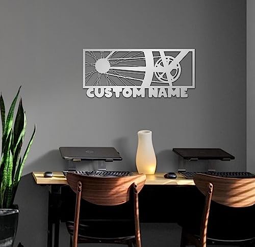 Personalized Metal Bike Wall Art Decor