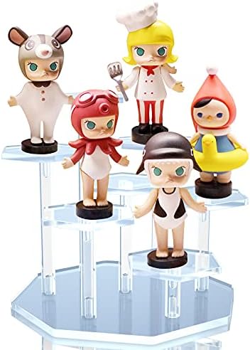 7-Tier Clear Acrylic Display Stand for Jewelry and Collectibles