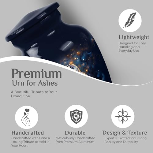 Yasubjag Blue Owl Mini Cremation Urns for Ashes 3 Inch 4 Pcs