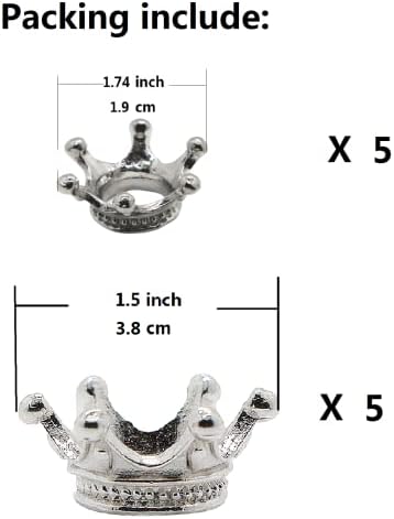 2 Sizes 10 Pcs Metal Silver Crystal Ball Stands for Display