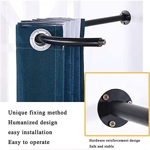 Dark Green Portable Fitting Room with U-Shaped Metal Track