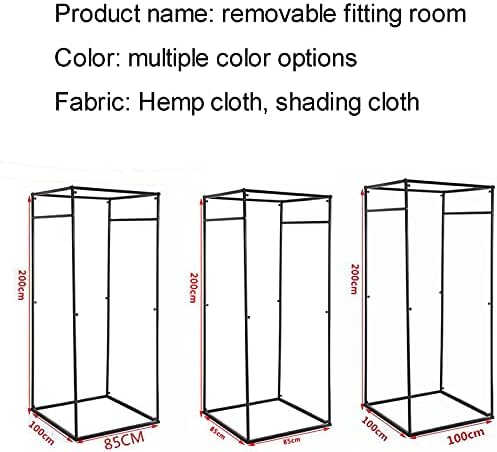 Mobile Dressing Room with Hanger Rods and Hooks