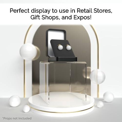 Clear Acrylic Riser Stand 4 Inch Square Platform Pedestal