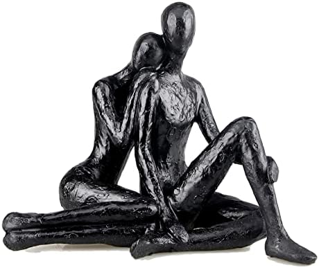 Large Couple Sculpture Passionate Love Figurine Valentines Day Wedding Decoration