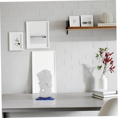 Wakauto Singapore Merlion Figurine Home Office Decor