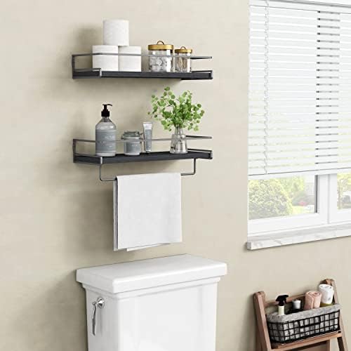 Forbena Floating Shelves Set of 2 for Bathroom and Kitchen