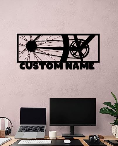 Personalized Metal Bike Wall Art Decor