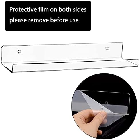 Cerpourt Acrylic Floating Shelf Set 2 Pack