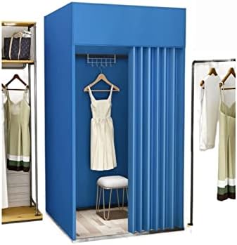 Mobile Dressing Room with Hanger Rods and Hooks