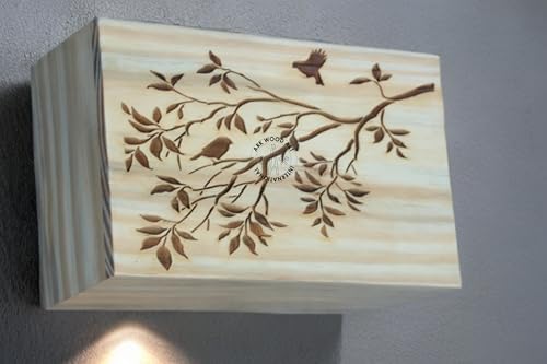 Leaf Tree Birds Cremation Urn for Human Ashes