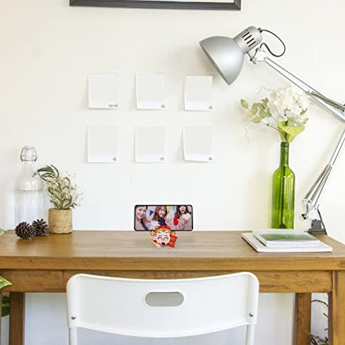 Chinese Style Resin Phone Holder Figurine for Home Office