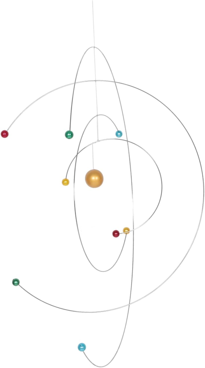 Space Decor Mobile Wind Chimes Outdoor Educational Planets Model Science Decor Mobile for Classroom and Home 1