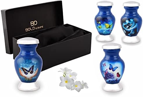 Bold Divine Butterfly Cremation Urns Set of 4