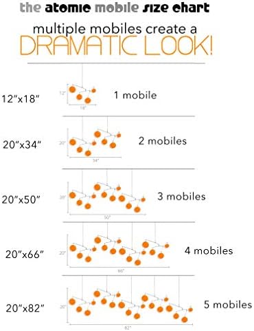 Atomic Mobiles The Exquisite Clear Orange Kinetic Mobile