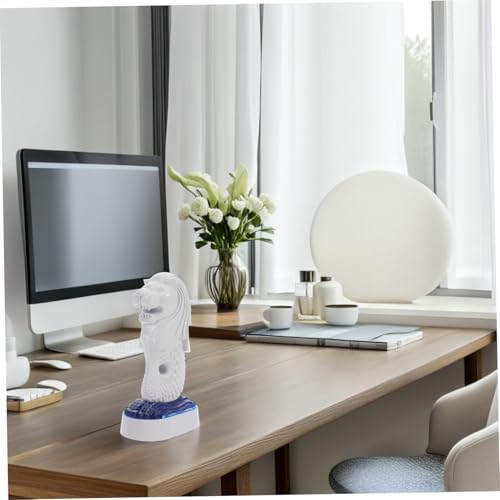 Wakauto Singapore Merlion Figurine Home Office Decor