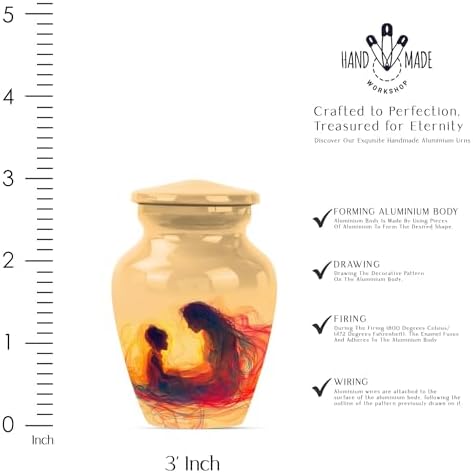 Unique Funeral Urns for Human Ashes - Elegant Decorative Urns Combo