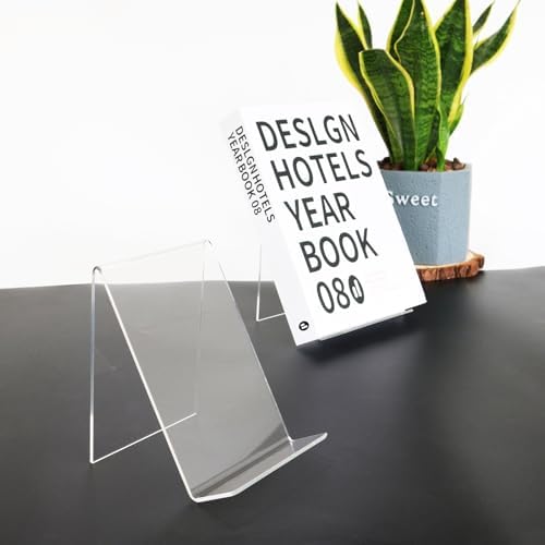 Trophable Acrylic Book Stand for Displaying Notebooks and Artworks