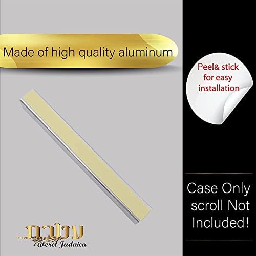 5 Pack Waterproof Aluminum Mezuzah Cases with Double-Sided Tape