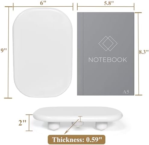 Sopicoz 9 Inch White Wooden Display Riser Stand