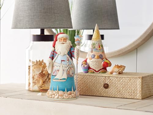Heartwood Creek Coastal Gnome Figurine with Beachball and Sunset