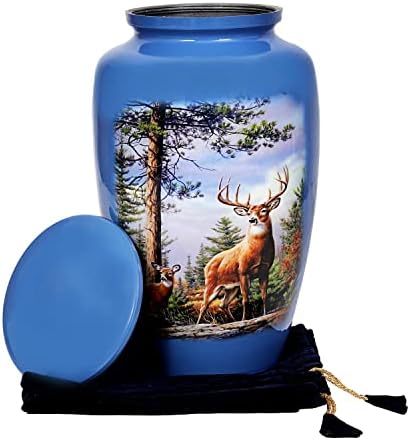 HLC Cremation Urn - Grazing Deer Adult Urn 105 x 6