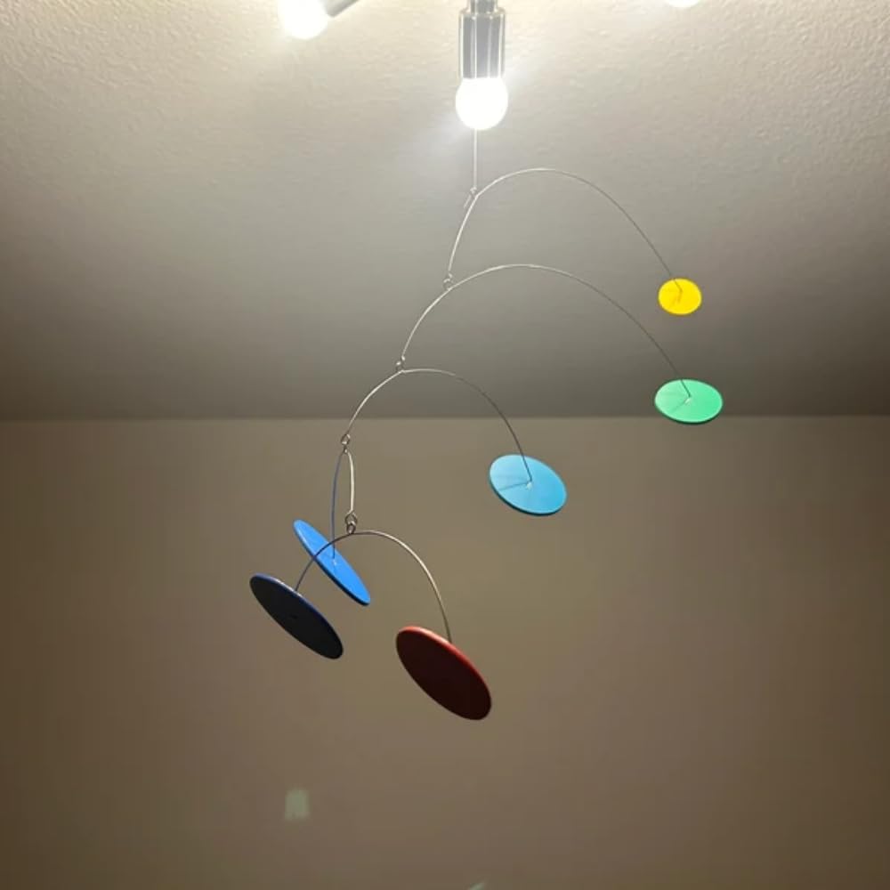 Vintage Kinetic Sculpture Hanging Mobile 25x15 Inches
