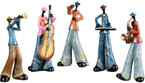 Vintage Jazz Band Decorative Sculpture Set