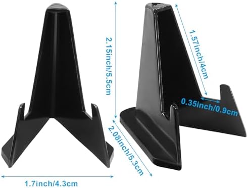 Hordion 12 Pack Black Acrylic Easel Stand Display