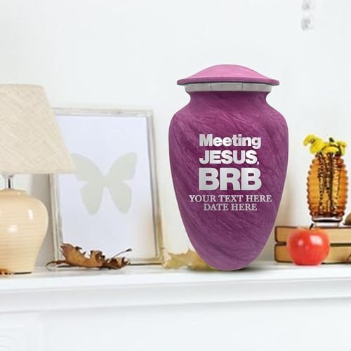 Custom Large Adult Cremation Urn with Funny Design - 200 Cubic Inch Pink